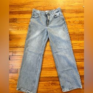 Zara Wide Leg Grey Denim